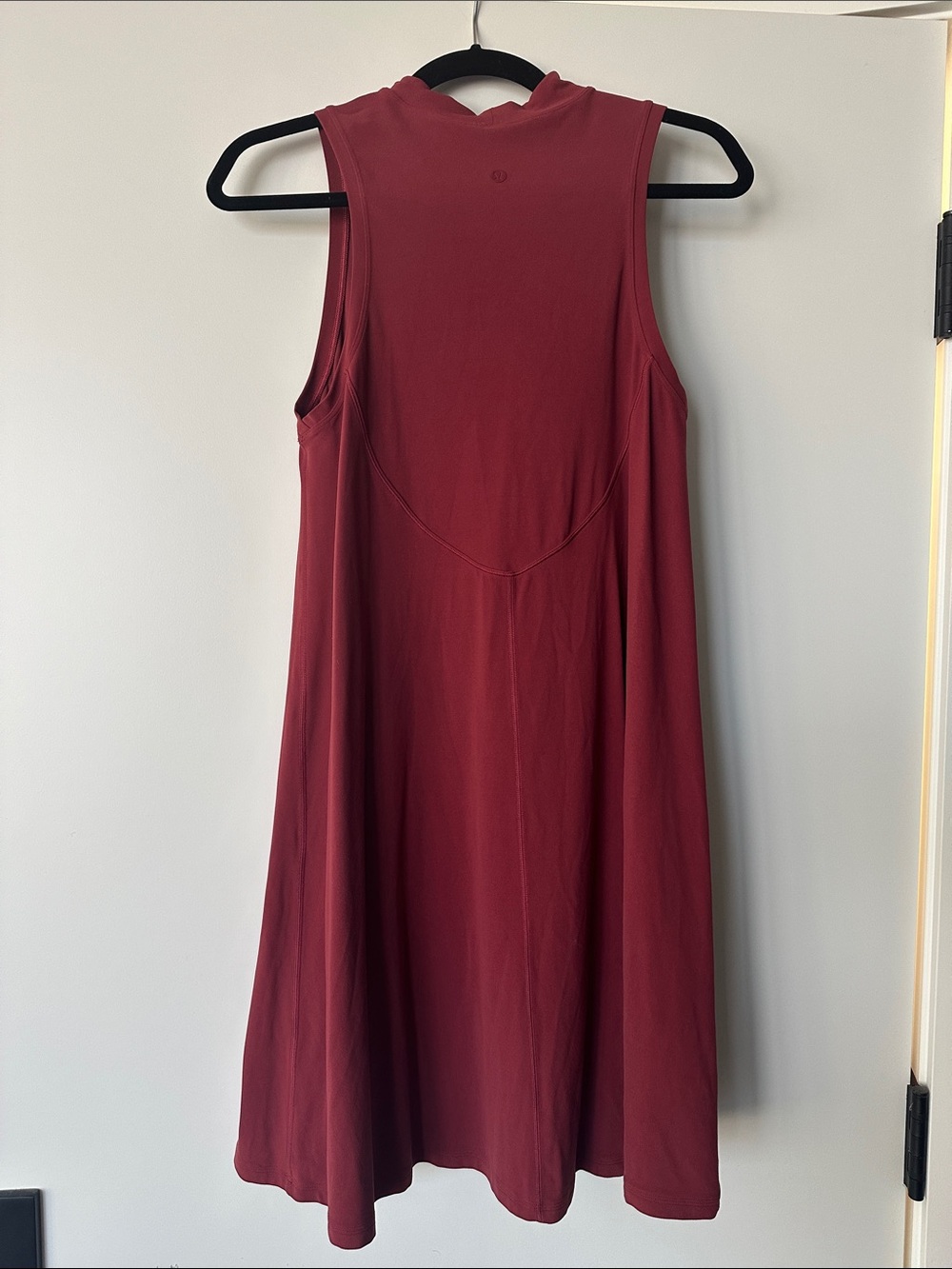 Lululemon Burgundy Sleeveless Mock Neck Dress Size 6